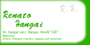 renato hangai business card